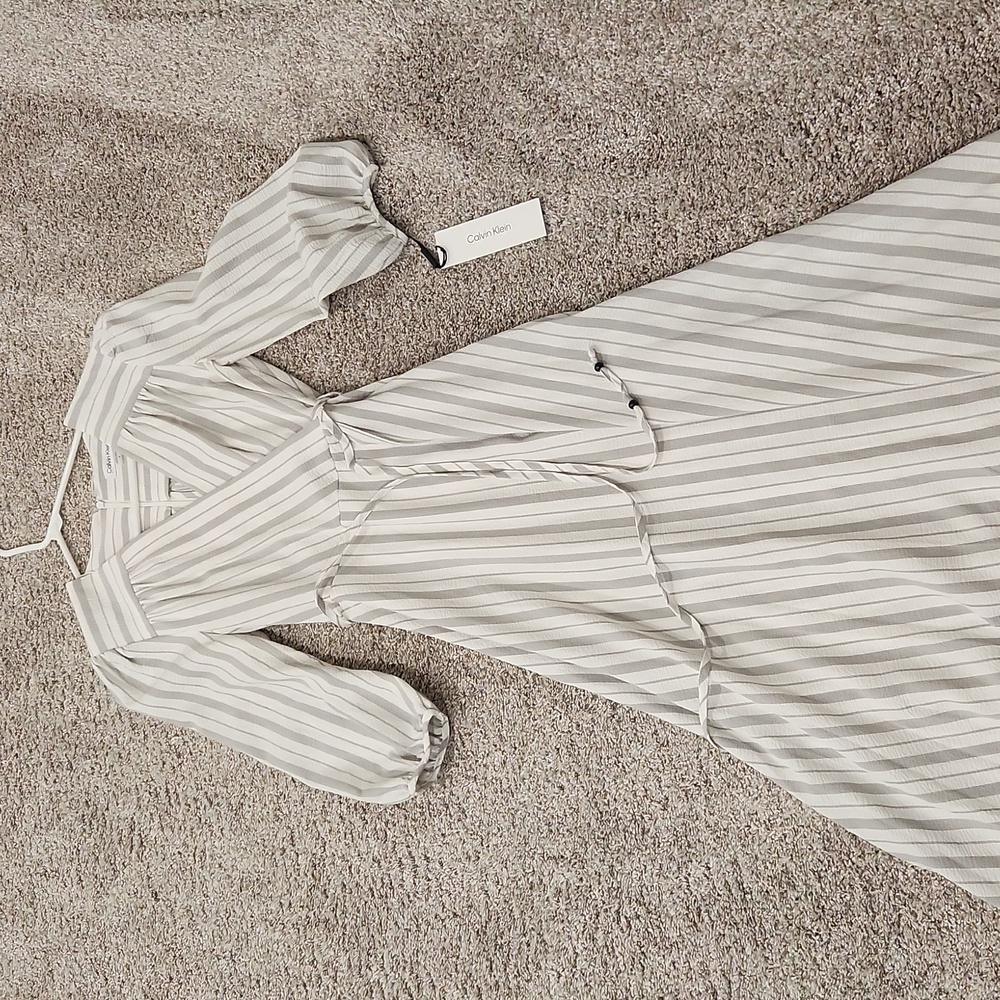 Calvin Klein Women's Faux wrap dress